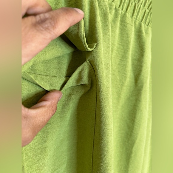 New York Clothing Co - Lime Green - Long Skirt- No Pockets- With Tie, Worn Twice - Picture 5 of 6
